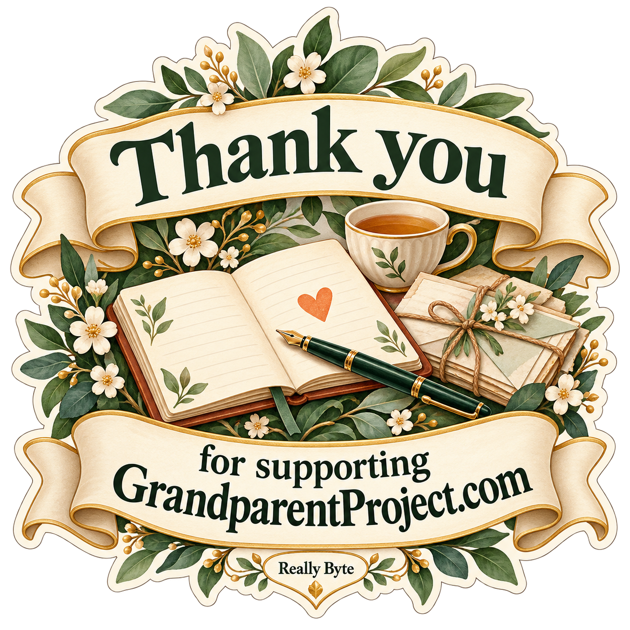 Thank-you badge for supporting GrandparentProject.com